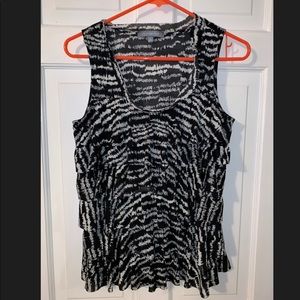 Zebra print tank top for work or play ! Like new !